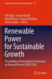 Renewable Power for Sustainable Growth : Proceedings of International Conference on Renewal Power (ICRP 2020) (Lecture Notes in Electrical Engineering)