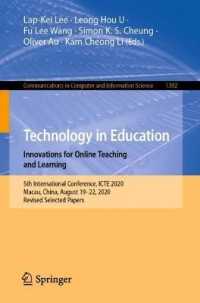Technology in Education. Innovations for Online Teaching and Learning : 5th International Conference, ICTE 2020, Macau, China, August 19-22, 2020, Revised Selected Papers (Communications in Computer and Information Science)