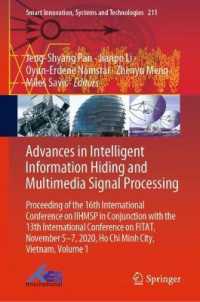 Advances in Intelligent Information Hiding and Multimedia Signal Processing : Proceeding of the 16th International Conference on IIHMSP in conjunction with the 13th international conference on FITAT, November 5-7, 2020, Ho Chi Minh City, Vietnam, Vol
