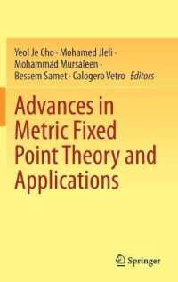 Advances in Metric Fixed Point Theory and Applications