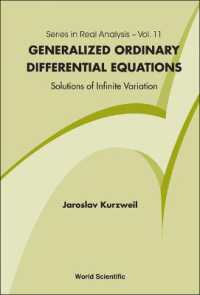Generalized Ordinary Differential Equations: Not Absolutely Continuous Solutions (Series in Real Analysis)