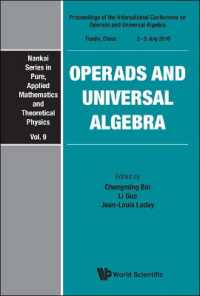 Operads and Universal Algebra - Proceedings of the International Conference (Nankai Series in Pure, Applied Mathematics and Theoretical Physics)