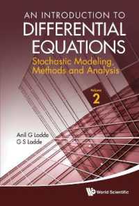微分方程式入門 第２巻：確率論的モデル化・方法・解析<br>Introduction to Differential Equations, An: Stochastic Modeling, Methods and Analysis (Volume 2)
