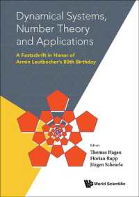 Dynamical Systems, Number Theory and Applications: A Festschrift in Honor of Armin Leutbecher's 80th Birthday