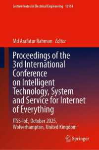 Proceedings of the 3rd International Conference on Intelligent Technology, System and Service for Internet of Everything : ITSS-IoE, October 2025, Wolverhampton, United Kingdom (Lecture Notes in Electrical Engineering)