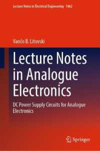 Lecture Notes in Analogue Electronics : DC Power Supply Circuits for Analogue Electronics (Lecture Notes in Electrical Engineering)