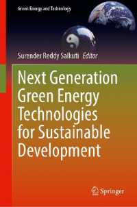 Next Generation Green Energy Technologies for Sustainable Development (Green Energy and Technology)