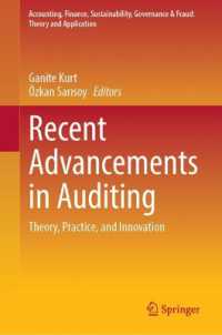 Recent Advancements in Auditing : Theory, Practice, and Innovation (Accounting, Finance, Sustainability, Governance & Fraud: Theory and Application)