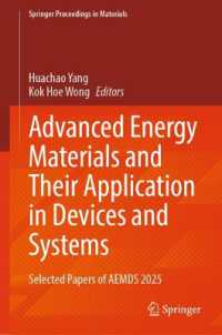 Advanced Energy Materials and Their Application in Devices and Systems : Selected Papers of AEMDS 2025 (Springer Proceedings in Materials)