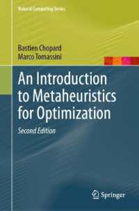 An Introduction to Metaheuristics for Optimization (Natural Computing Series) （2ND）
