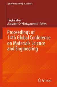Proceedings of 14th Global Conference on Materials Science and Engineering (Springer Proceedings in Materials)