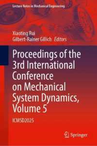 Proceedings of the 3rd International Conference on Mechanical System Dynamics, Volume 5 : ICMSD2025 (Lecture Notes in Mechanical Engineering)