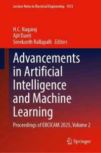 Advancements in Artificial Intelligence and Machine Learning : Proceedings of ERCICAM 2025, Volume 2 (Lecture Notes in Electrical Engineering)