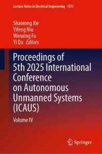 Proceedings of 5th 2025 International Conference on Autonomous Unmanned Systems (ICAUS) : Volume IV (Lecture Notes in Electrical Engineering)