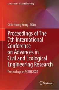 Proceedings of the 7th International Conference on Advances in Civil and Ecological Engineering Research : Proceedings of ACEER 2025 (Lecture Notes in Civil Engineering)