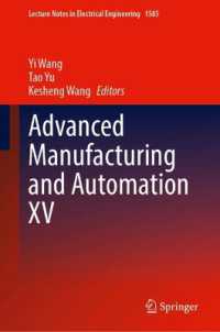 Advanced Manufacturing and Automation XV (Lecture Notes in Electrical Engineering)
