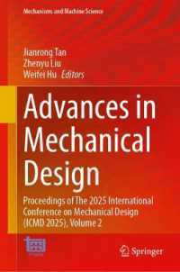 Advances in Mechanical Design : Proceedings of the 2025 International Conference on Mechanical Design (ICMD 2025), Volume 2 (Mechanisms and Machine Science)