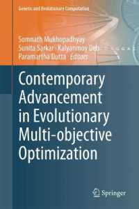 Contemporary Advancement in Evolutionary Multi-objective Optimization (Genetic and Evolutionary Computation)