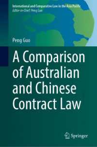A Comparison of Australian and Chinese Contract Law (International and Comparative Law in the Asia Pacific)