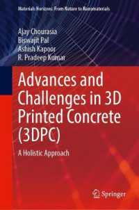 Advances and Challenges in 3D Printed Concrete (3DPC) : A Holistic Approach (Materials Horizons: From Nature to Nanomaterials)