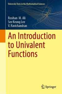 An Introduction to Univalent Functions (University Texts in the Mathematical Sciences)