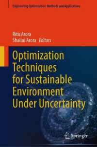 Optimization Techniques for Sustainable Environment under Uncertainty (Engineering Optimization: Methods and Applications)