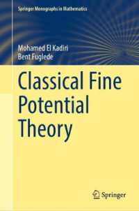 Classical Fine Potential Theory (Springer Monographs in Mathematics)