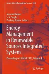 Energy Management in Renewable Sources Integrated System : Proceedings of ICGEST 2023, Volume 1 (Lecture Notes in Networks and Systems)