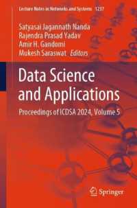 Data Science and Applications : Proceedings of ICDSA 2024, Volume 5 (Lecture Notes in Networks and Systems)