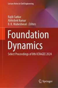 Foundation Dynamics : Select Proceedings of 8th ICRAGEE 2024 (Lecture Notes in Civil Engineering)