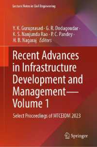 Recent Advances in Infrastructure Development and Management - Volume 1 : Select Proceedings of MTCEIDM 2023 (Lecture Notes in Civil Engineering)