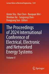 The Proceedings of 2024 International Conference of Electrical, Electronic and Networked Energy Systems : Volume V (Lecture Notes in Electrical Engineering)