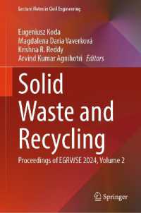 Solid Waste and Recycling : Proceedings of EGRWSE 2024, Volume 2 (Lecture Notes in Civil Engineering)