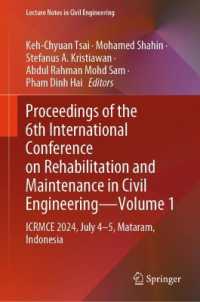 Proceedings of the 6th International Conference on Rehabilitation and Maintenance in Civil Engineering—Volume 1 : ICRMCE 2024, July 4-5, Mataram, Indonesia (Lecture Notes in Civil Engineering)