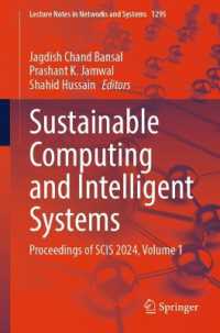 Sustainable Computing and Intelligent Systems : Proceedings of SCIS 2024, Volume 1 (Lecture Notes in Networks and Systems)