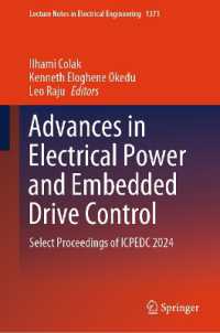 Advances in Electrical Power and Embedded Drive Control : Select Proceedings of ICPEDC 2024 (Lecture Notes in Electrical Engineering)