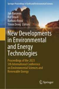 New Developments in Environmental and Energy Technologies : Proceedings of the 2023 5th International Conference on Environmental Sciences and Renewable Energy (Springer Proceedings in Earth and Environmental Sciences)