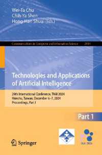 Technologies and Applications of Artificial Intelligence : 29th International Conference, TAAI 2024, Hsinchu, Taiwan, December 6-7, 2024, Proceedings, Part-I (Communications in Computer and Information Science)