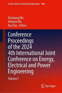 Conference Proceedings of the 2024 4th International Joint Conference on Energy, Electrical and Power Engineering : Volume I (Lecture Notes in Electrical Engineering)