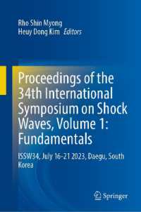 Proceedings of the 34th International Symposium on Shock Waves, Volume 1: Fundamentals : ISSW34, July 16-21 2023, Daegu, South Korea