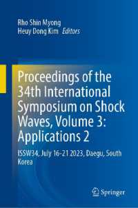 Proceedings of the 34th International Symposium on Shock Waves, Volume 3: Applications 2 : ISSW34, July 16-21 2023, Daegu, South Korea