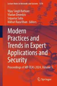 Modern Practices and Trends in Expert Applications and Security : Proceedings of MP-TEAS 2024, Volume 1 (Lecture Notes in Networks and Systems)