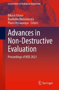 Advances in Non-Destructive Evaluation : Proceedings of NDE 2023 (Lecture Notes in Mechanical Engineering)