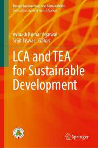 LCA and TEA for Sustainable Development (Energy, Environment, and Sustainability)