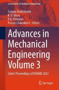 Advances in Mechanical Engineering Volume 3 : Select Proceedings of ICRAME 2023 (Lecture Notes in Mechanical Engineering)