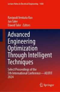 Advanced Engineering Optimization through Intelligent Techniques : Select Proceedings of the 5th International Conference—AEOTIT 2024 (Lecture Notes in Electrical Engineering)