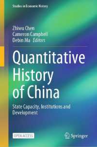 Quantitative History of China : State Capacity, Institutions and Development (Studies in Economic History)