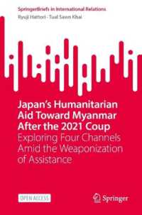 Japan's Humanitarian Aid toward Myanmar after the 2021 Coup : Exploring Four Channels Amid the Weaponization of Assistance (Springerbriefs in International Relations)