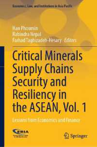 Critical Minerals Supply Chains Security and Resiliency in the ASEAN, Vol. 1 : Lessons from Economics and Finance (Economics, Law, and Institutions in Asia Pacific)