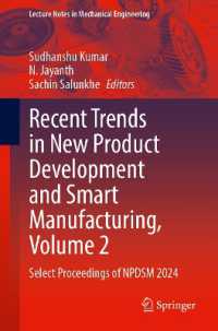 Recent Trends in New Product Development and Smart Manufacturing, Volume 2 : Select Proceedings of NPDSM 2024 (Lecture Notes in Mechanical Engineering)